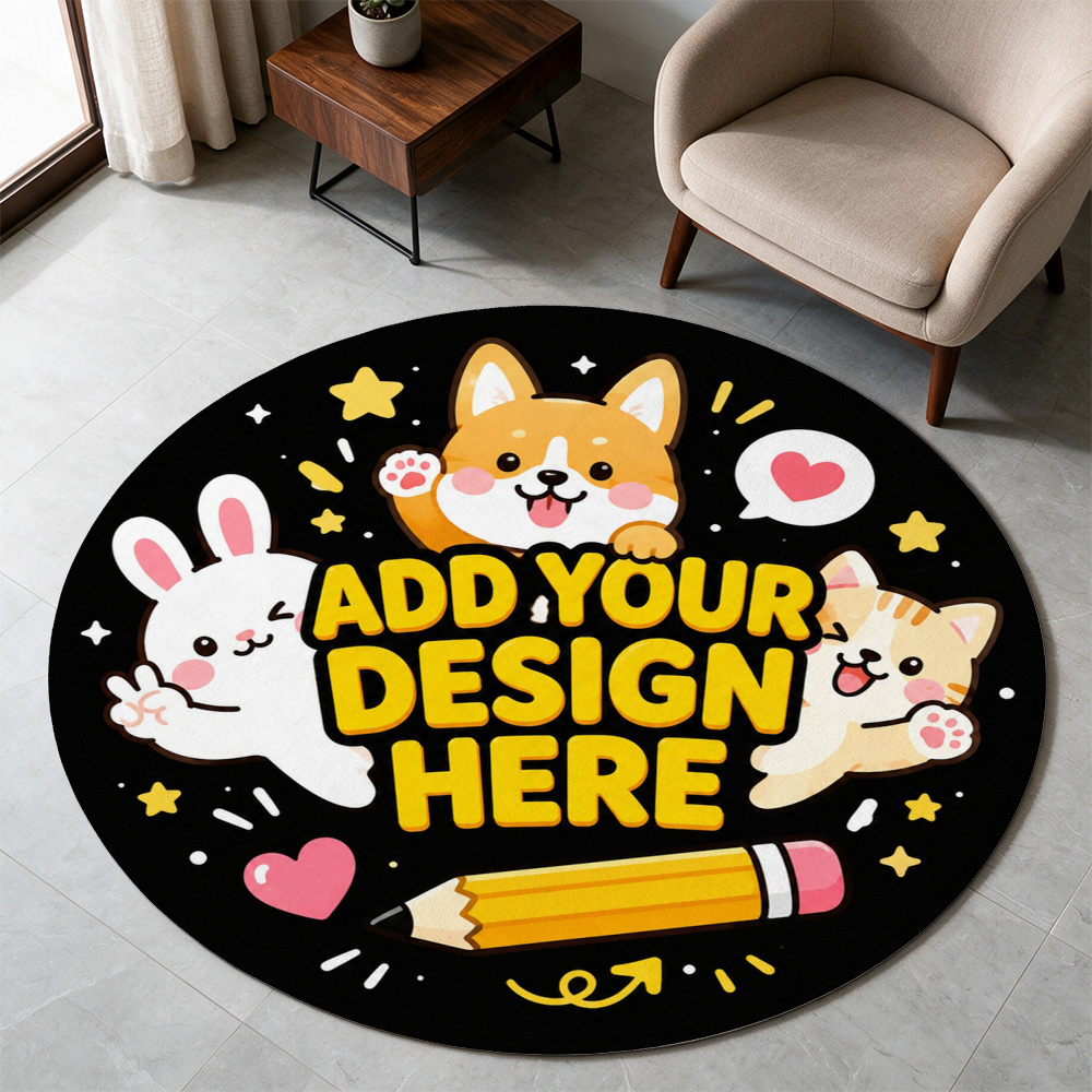 Home Decor Bathroom Ideas - Customizable Pet Design Area Mat for