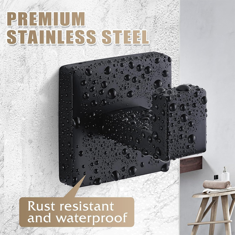 Matte Black Towel Hook Stainle - Home Bathroom Towels ulasan dan harga