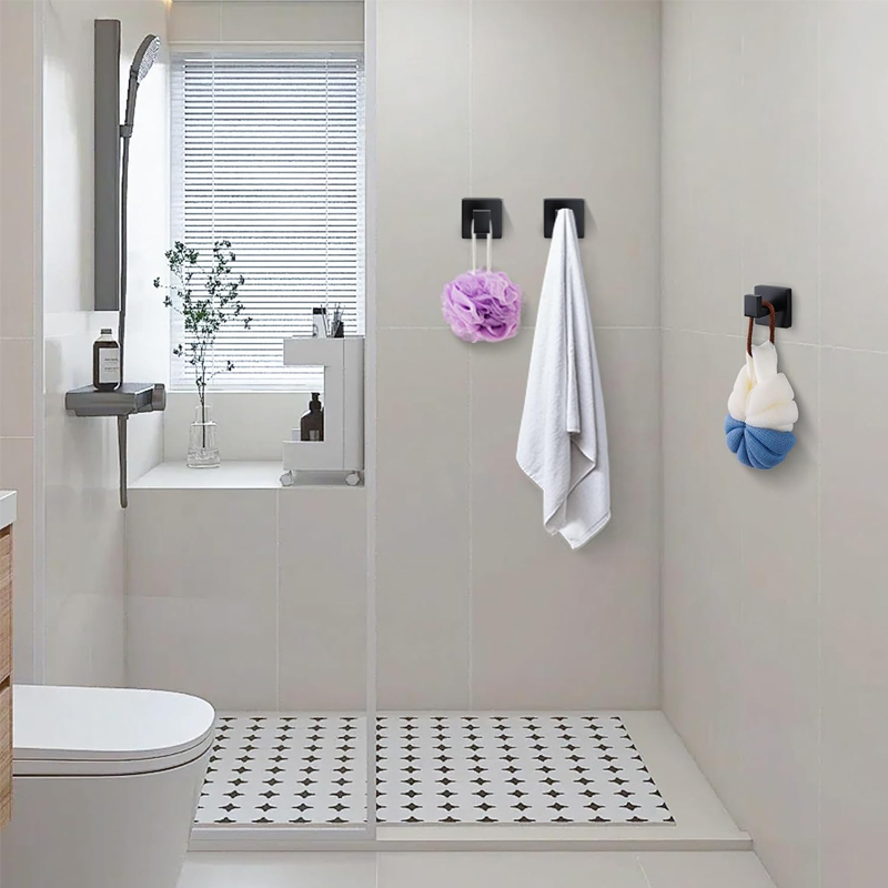 Matte Black Towel Hook Stainle - Home Bathroom Towels ulasan dan harga