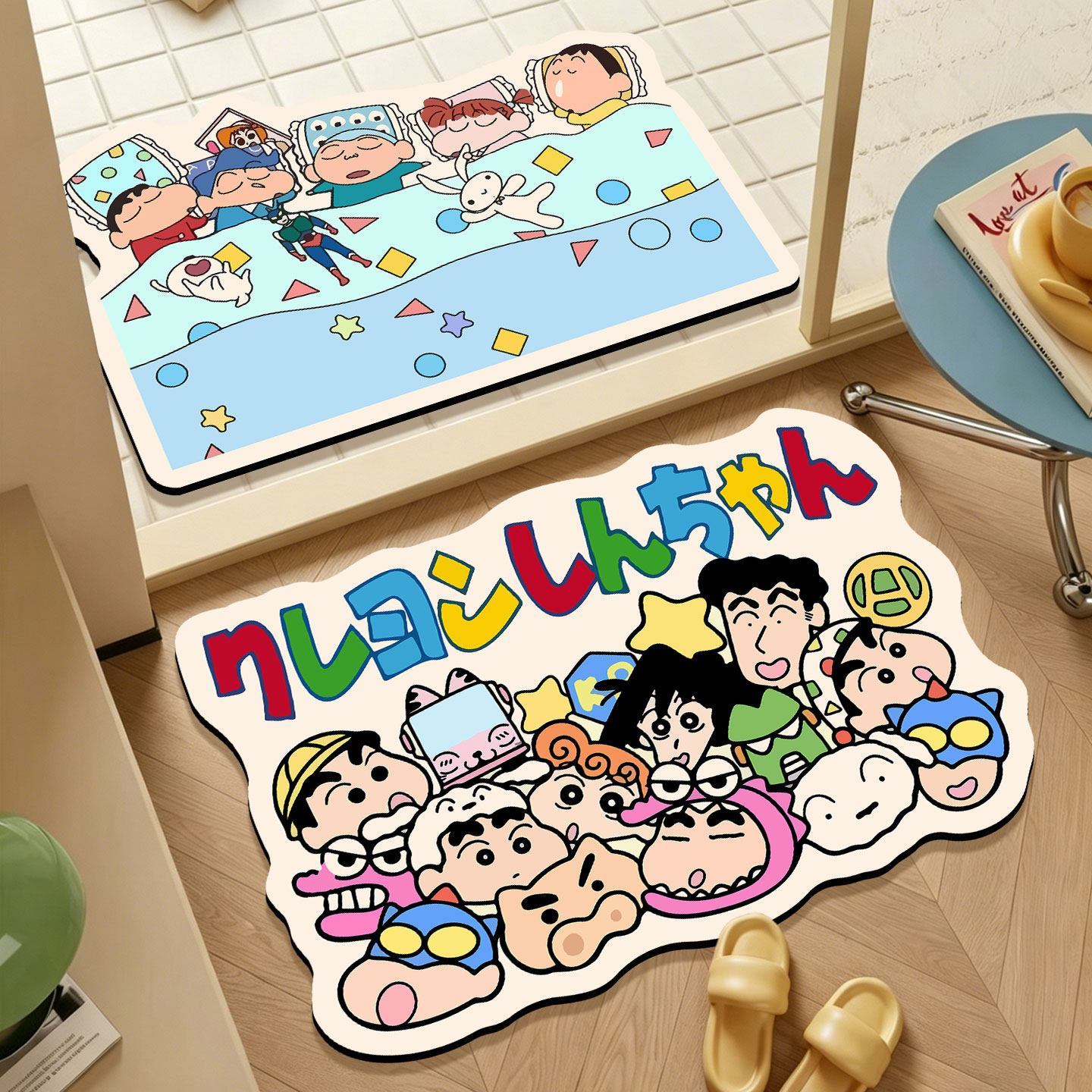 Crayon Shin‑chan Irregular Bat - Home Bathroom Mats ulasan dan harga