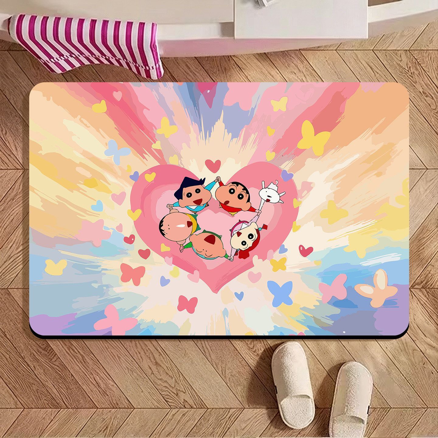 Crayon Shin‑chan Irregular Bat - Home Bathroom Mats ulasan dan harga