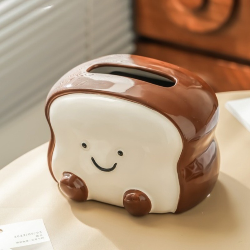Creative Cartoon Toast Ceramic - Home Decor Bathroom Ideas ulasan dan harga