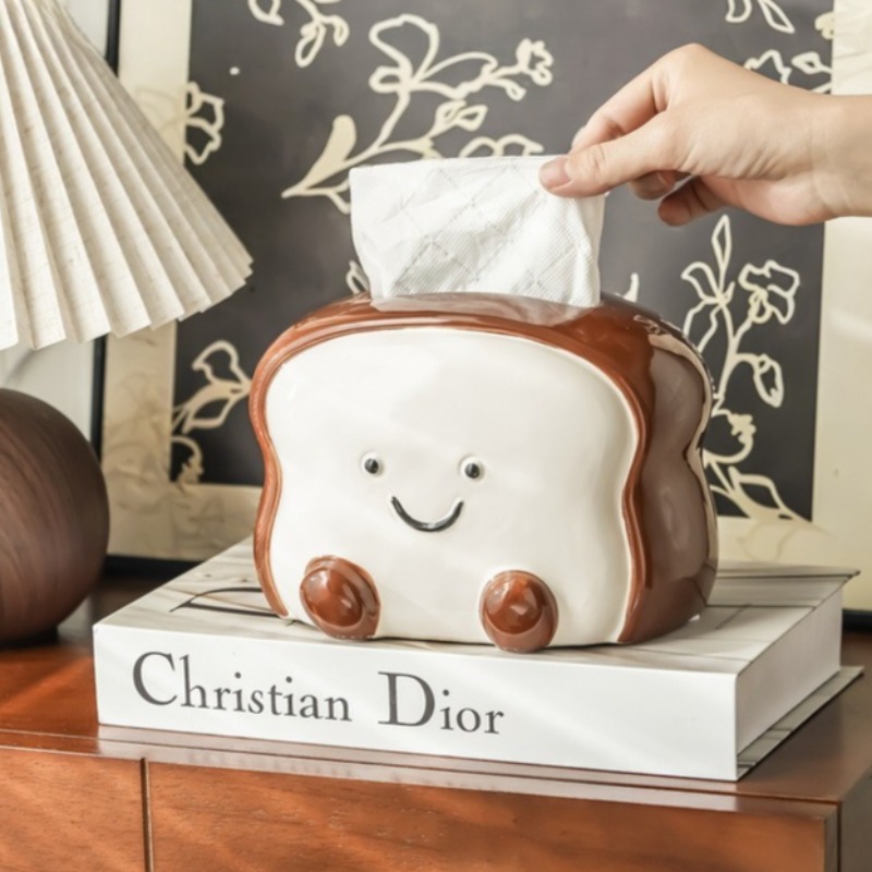 Creative Cartoon Toast Ceramic - Home Decor Bathroom Ideas ulasan dan harga