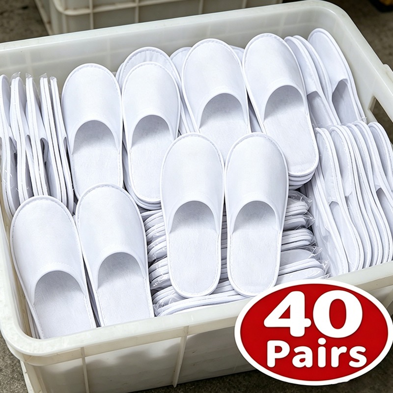 40pairs 2026 White Hotel Slipp - Home Bathroom Spa ulasan dan harga