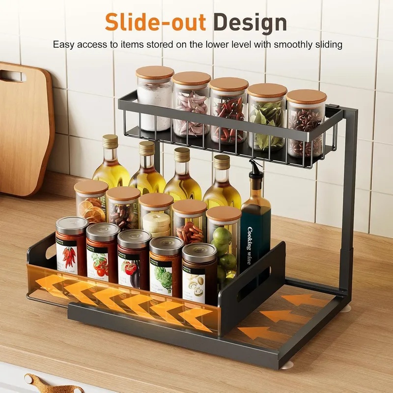 Pull-Out 2-Tier Under Sink Org - Home Depot Bathroom Sink ulasan dan harga