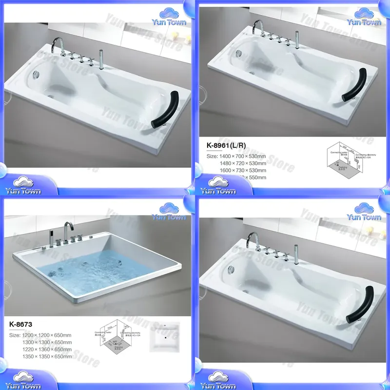 Single Soaking Hot Tub for Hom - Home Bathroom Jacuzzi ulasan dan harga