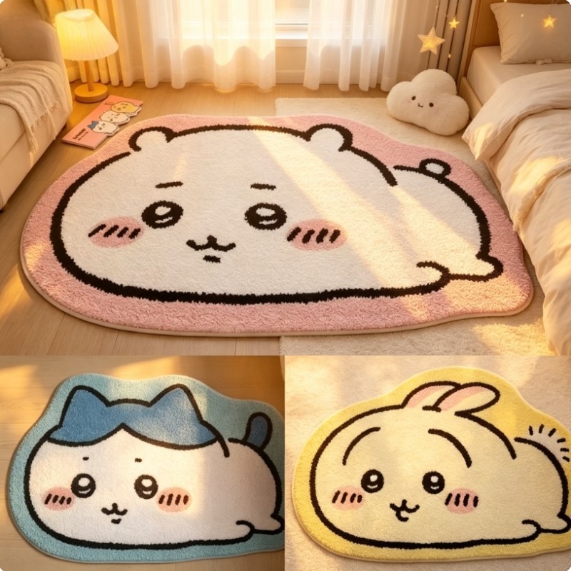Hot Chiikawa Cartoon Rug Anime - Home Bathroom Mats ulasan dan harga