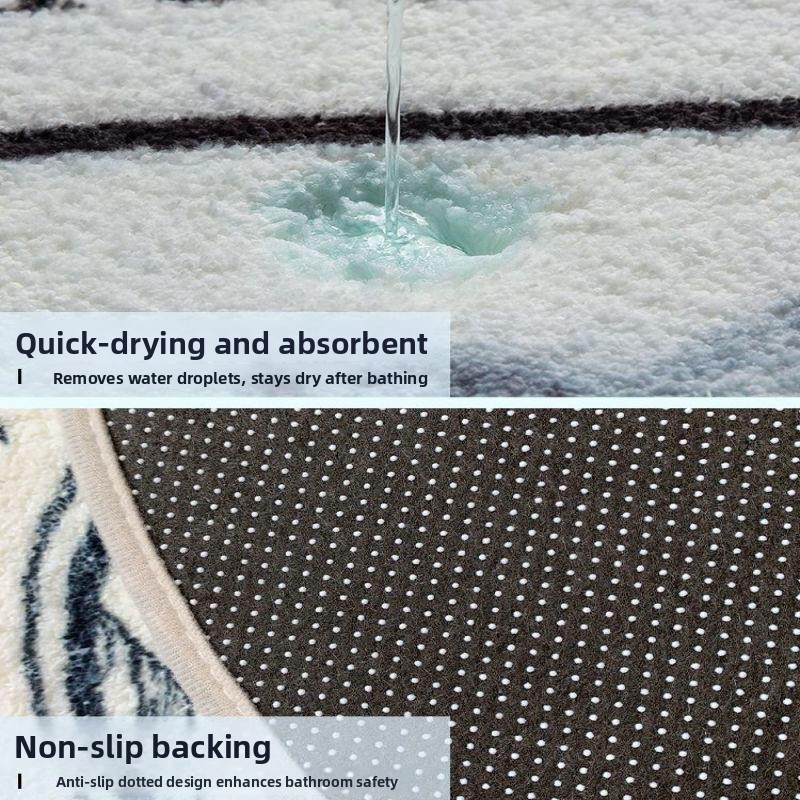 Bathroom Anti-Slip Mat Door Ma - Home Bathroom Mats ulasan dan harga