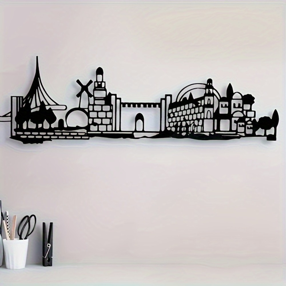 CIFBUY Metal Wall Art Jerusale - Home & Bathroom Building Products Pte Ltd ulasan dan harga