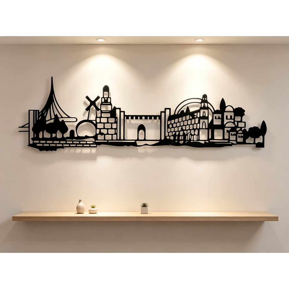 CIFBUY Metal Wall Art Jerusale - Home & Bathroom Building Products Pte Ltd ulasan dan harga