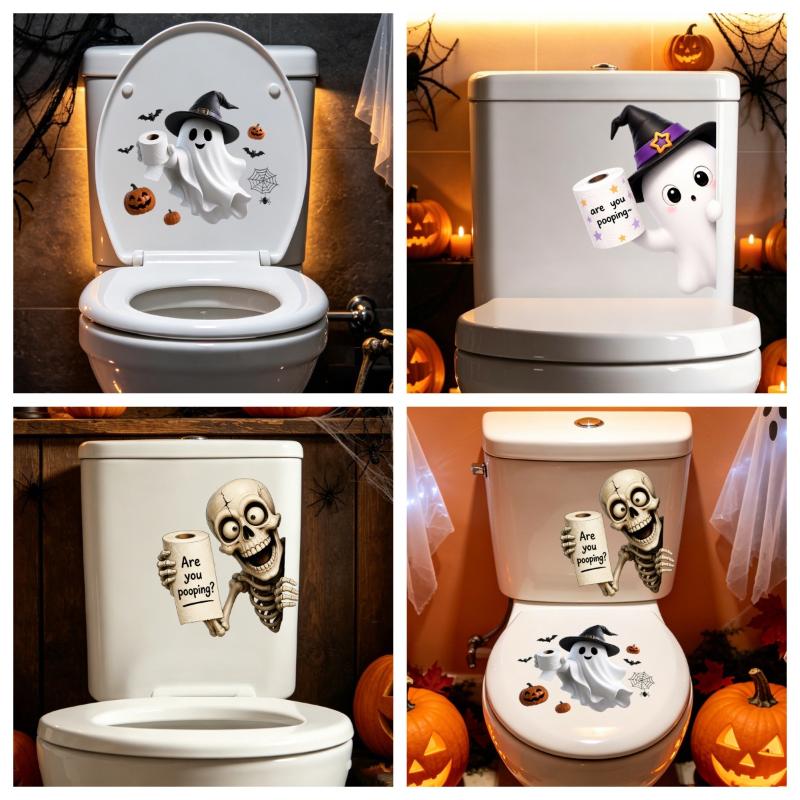 Halloween Toilet Seat Stickers - Jet Home Bathroom ulasan dan harga