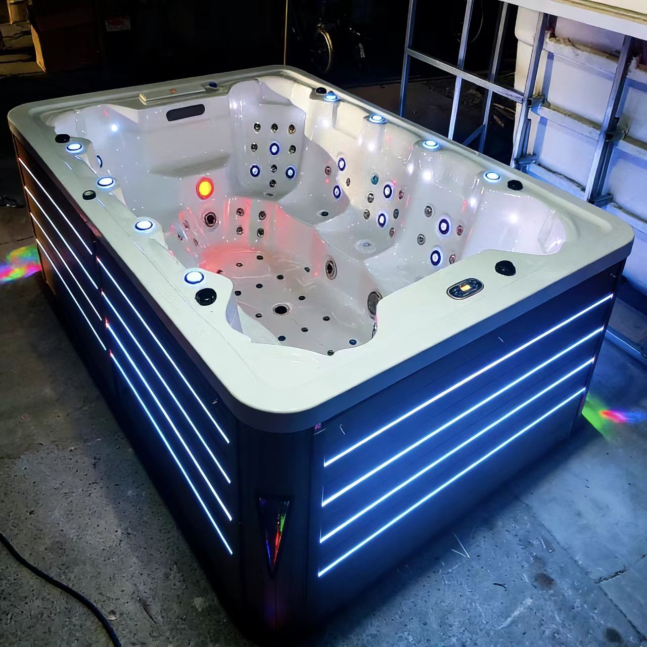 Hot Tub,5‑10 Persons Whirlpool - Home Bathroom Jacuzzi ulasan dan harga