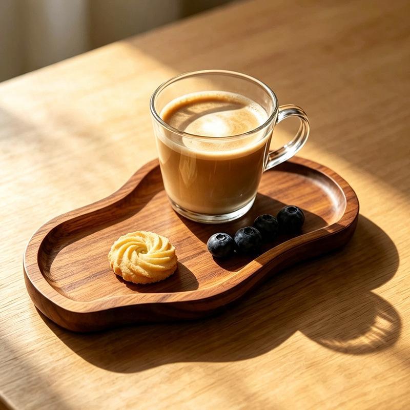 Solid Acacia Wood Sink Tray Mu - Jet Home Bathroom ulasan dan harga