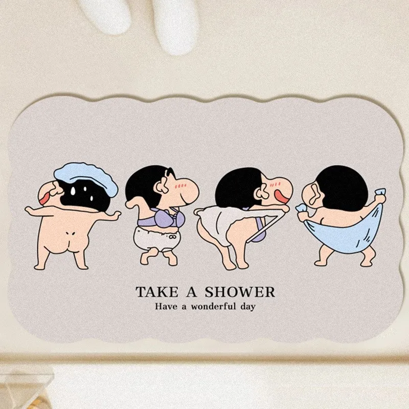 Cartoon Cute Crayon Shin-chan  - Home Bathroom Mats ulasan dan harga