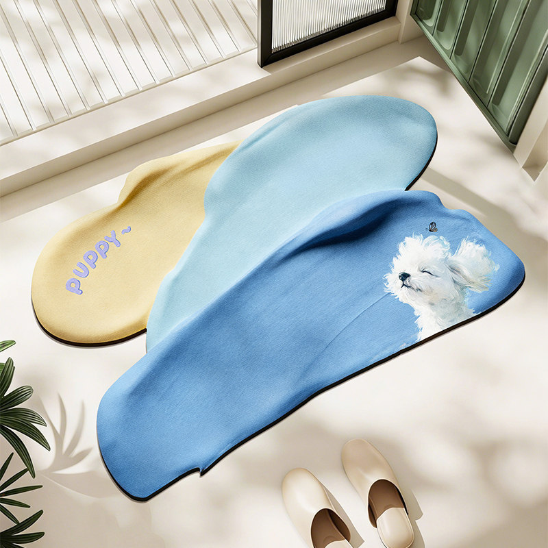 Silicone Diatom Mud Bath Mat Q - Home Bathroom Mats ulasan dan harga