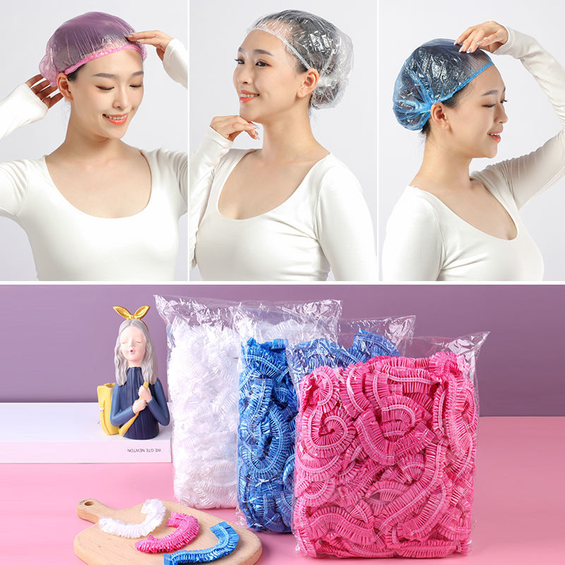 50Pcs Disposable Shower Cap Co - Home Bathroom With Sauna ulasan dan harga