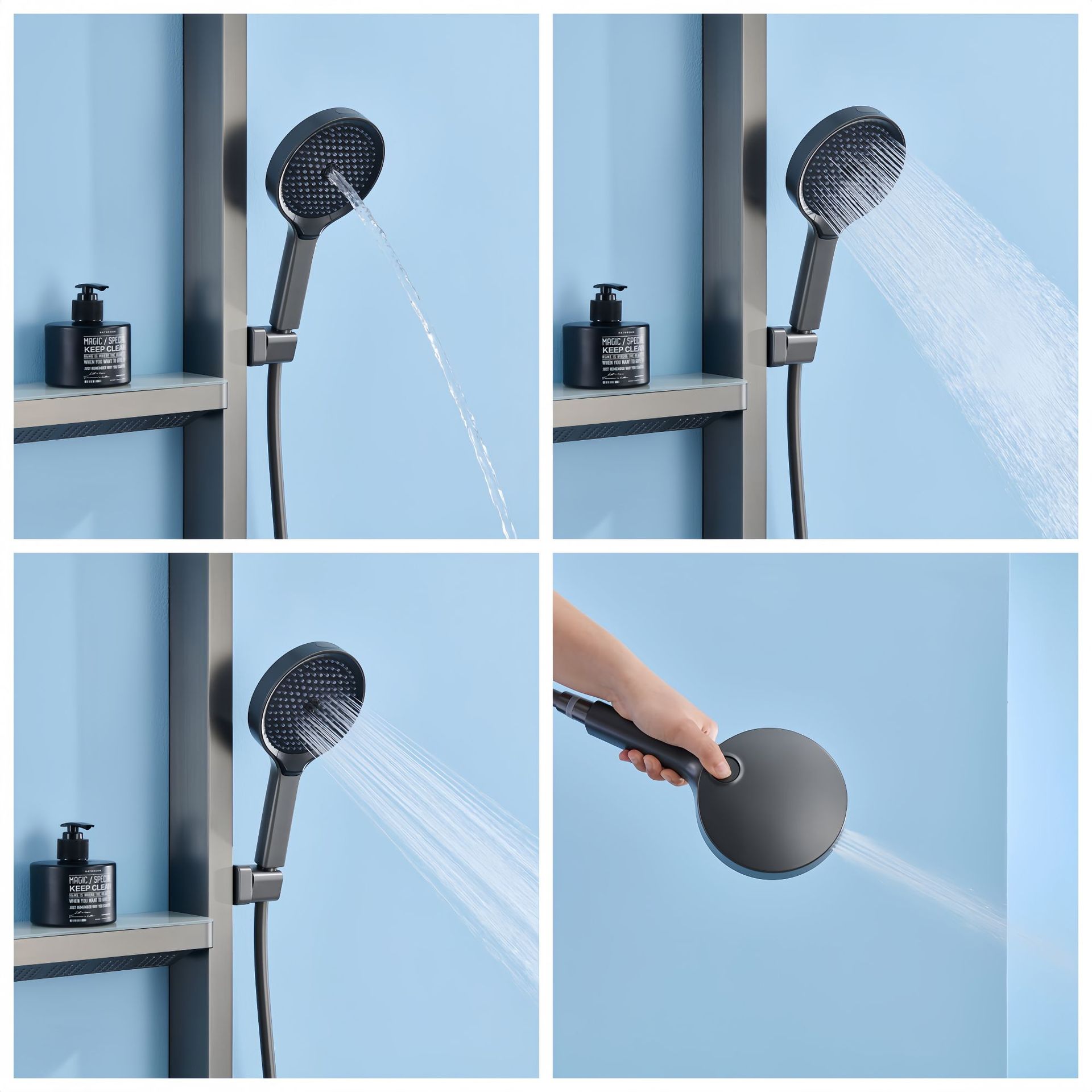 Rain Shower Set, LED Digital D - Jet Home Bathroom ulasan dan harga