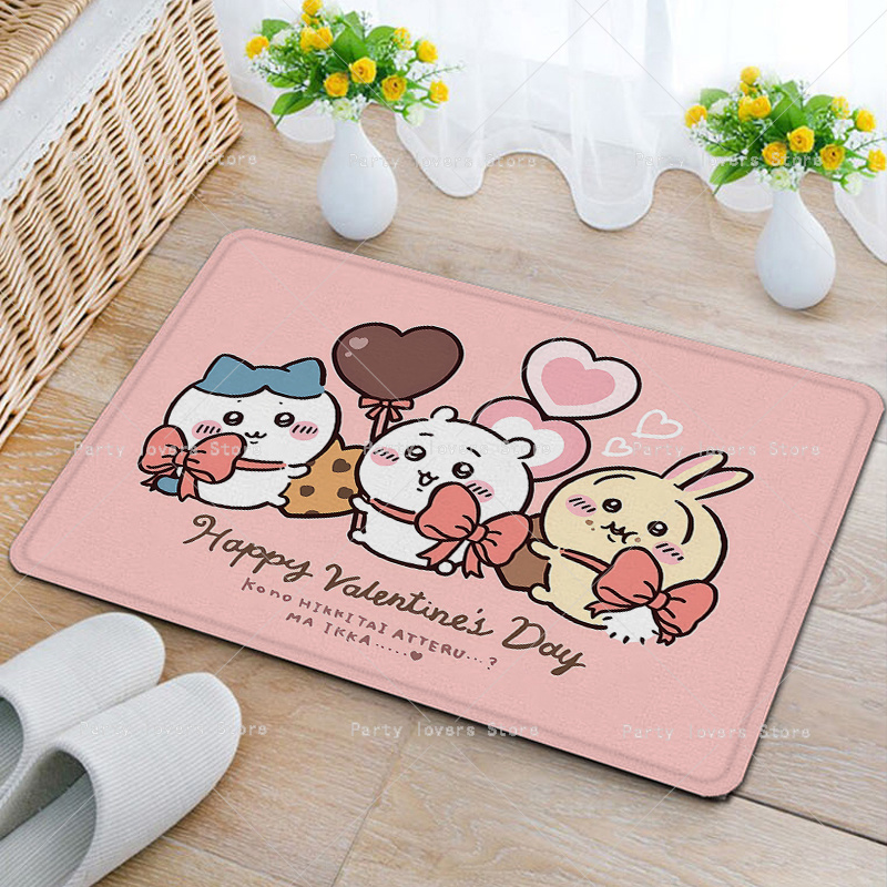 Anime Chiikawas Flannel Carpet - Home Bathroom Mats ulasan dan harga