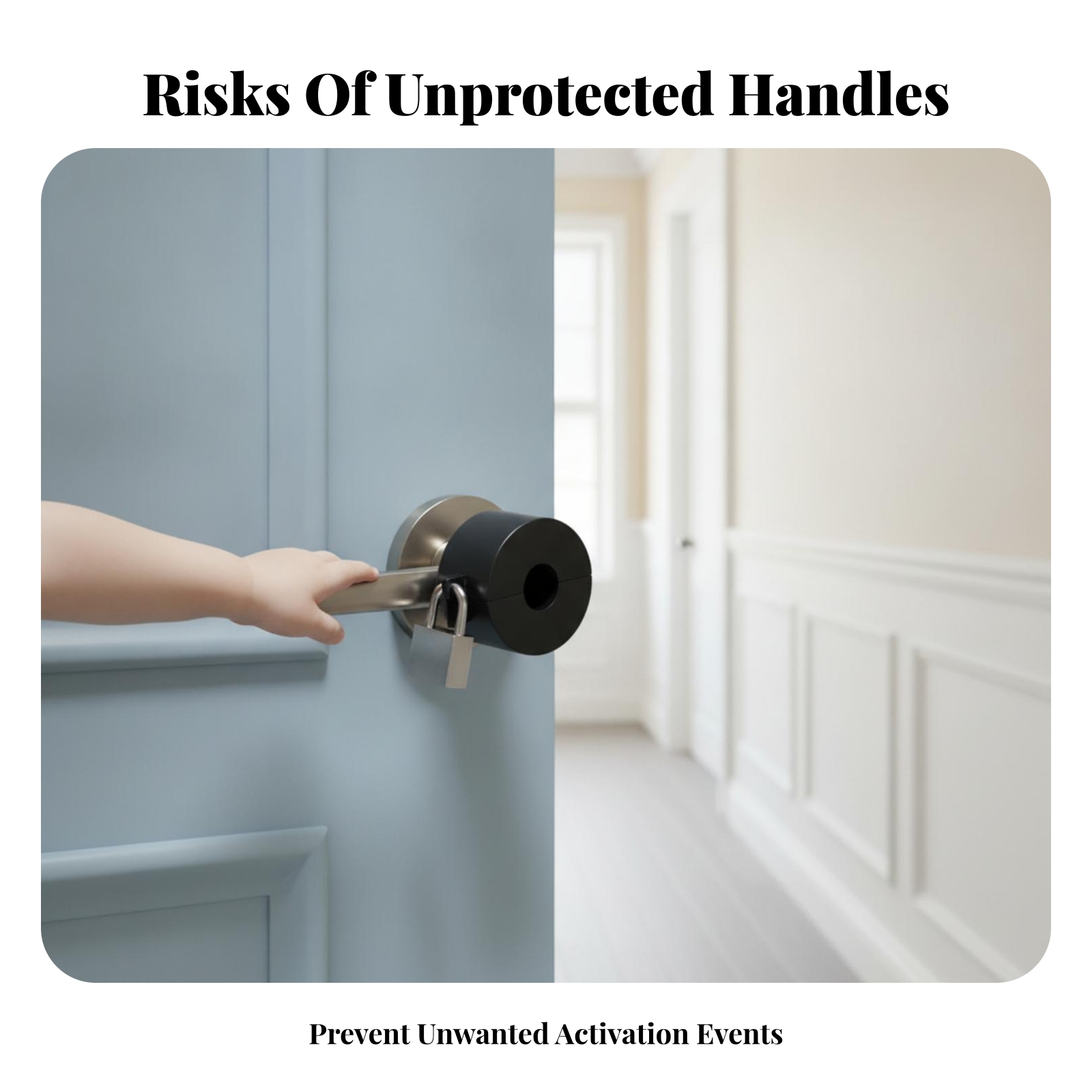Door Knob Lockout Device Black - Home Bathroom Hardware ulasan dan harga