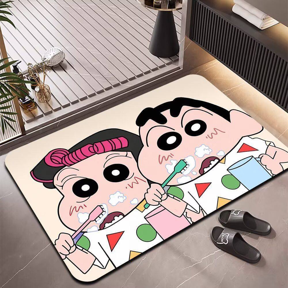 Crayon Shin-Chan Cartoon Diato - Home Bathroom Mats ulasan dan harga