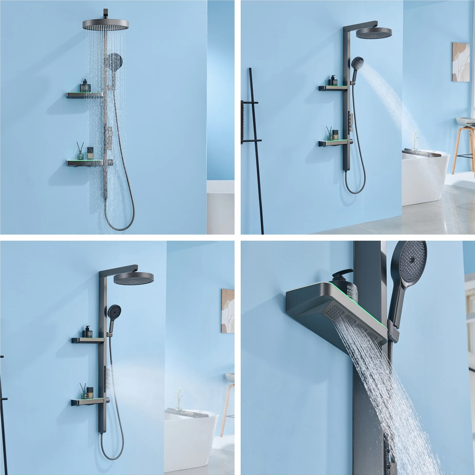 #Rain Shower Set, LED Digital  - Jet Home Bathroom ulasan dan harga