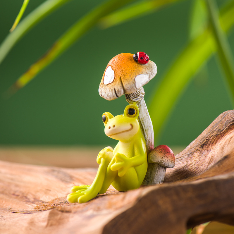 Resin Funny Frog Figurines For - Jet Home Bathroom ulasan dan harga