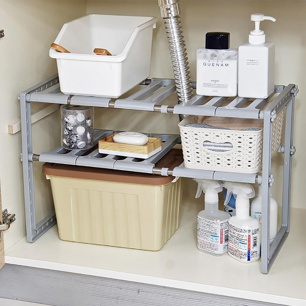 Under Sink Organizer 2-Tier Ex - Home Depot Bathroom Sink ulasan dan harga