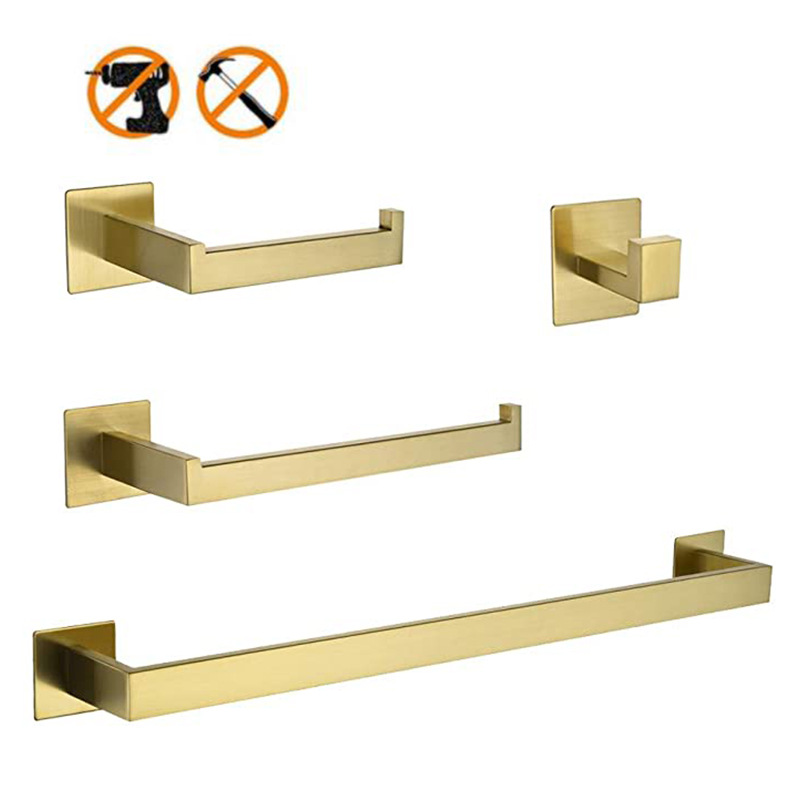 304 Stainless Steel 4-Piece Go - Home Bathroom Hardware ulasan dan harga