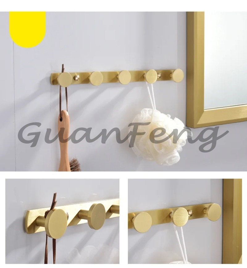 Luxury Brushed Gold 9 Pieces B - Home Bathroom Hardware ulasan dan harga