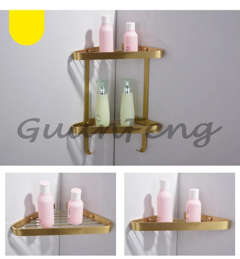 Luxury Brushed Gold 9 Pieces B - Home Bathroom Hardware ulasan dan harga