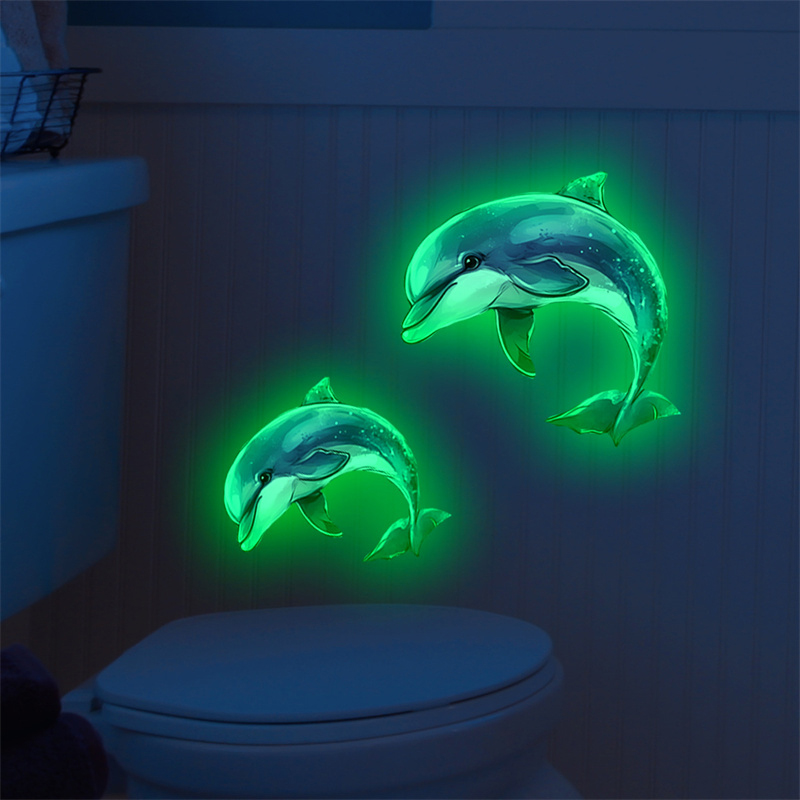 Glow-in-the-dark Dolphin Toile - Jet Home Bathroom ulasan dan harga
