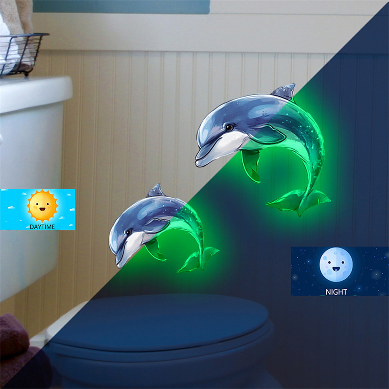 Glow-in-the-dark Dolphin Toile - Jet Home Bathroom ulasan dan harga