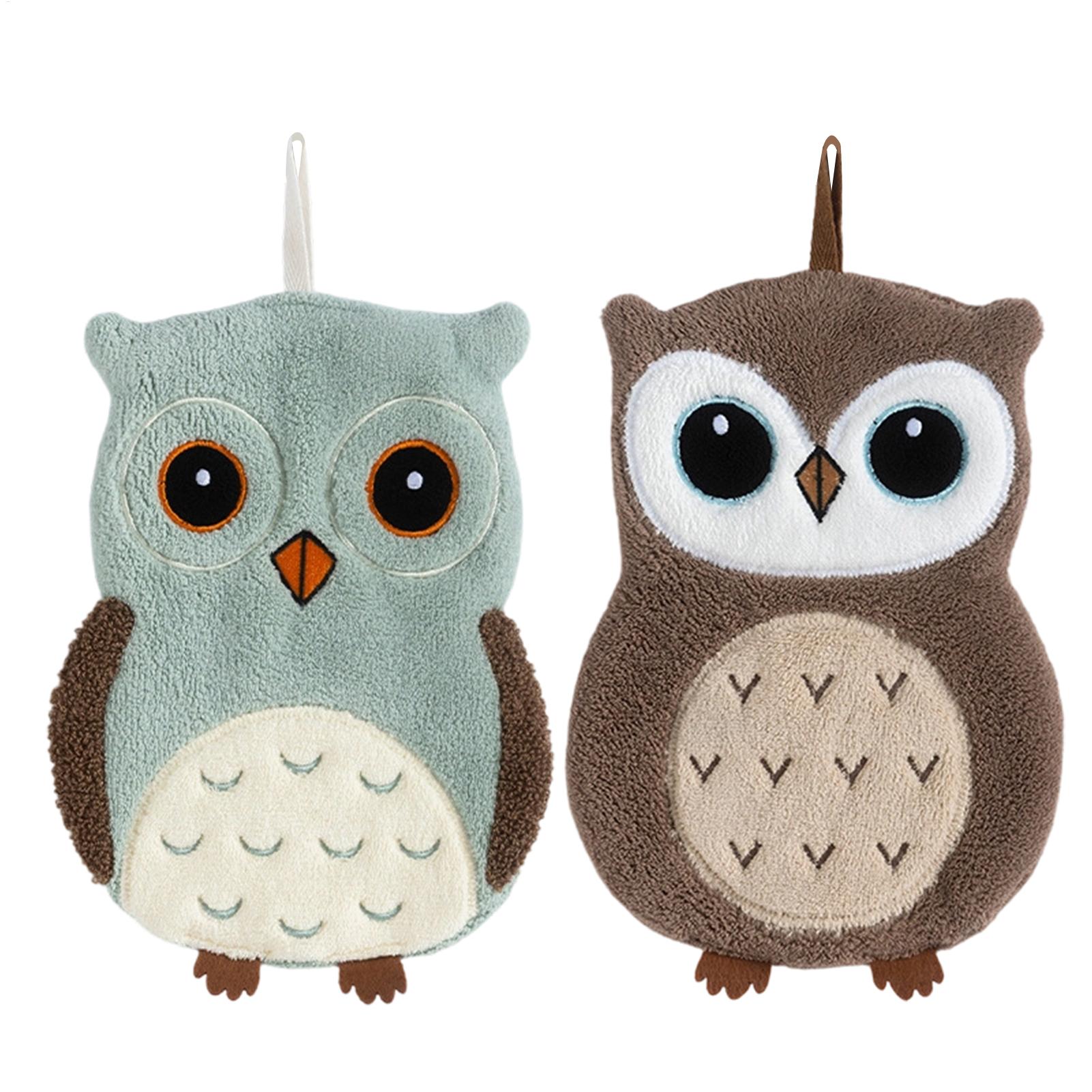 Hand Towel Owl Shape Hangable  - Home Bathroom Towels ulasan dan harga