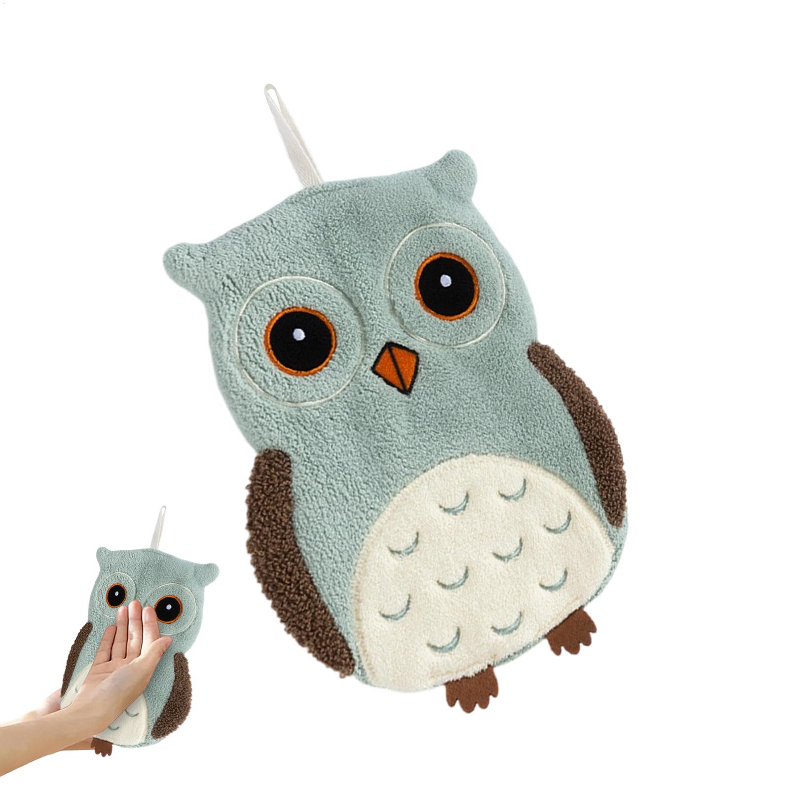 Hand Towel Owl Shape Hangable  - Home Bathroom Towels ulasan dan harga