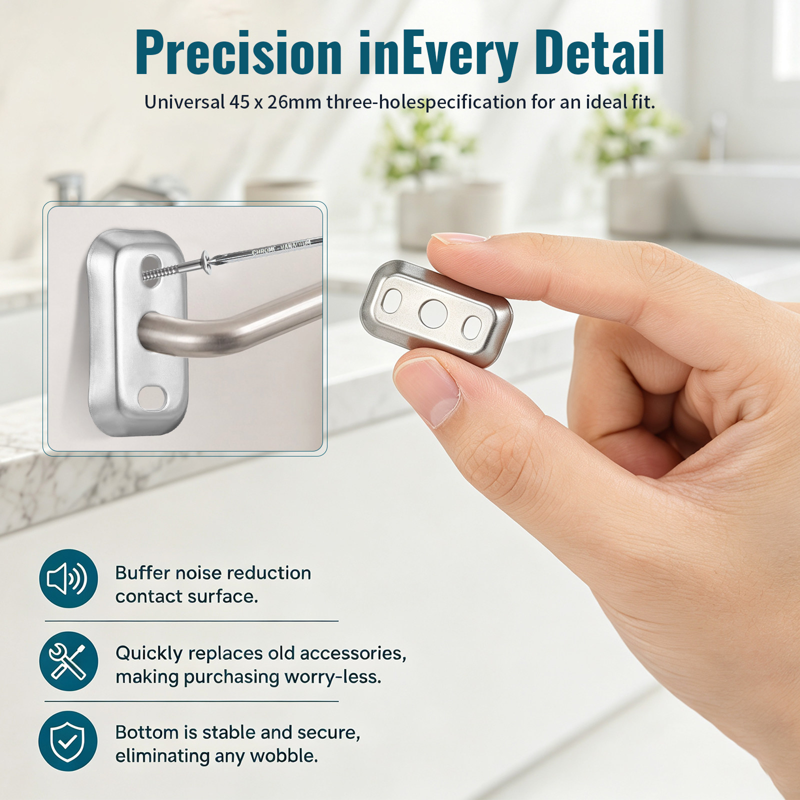 4pcs Stainless Steel Towel Gas - Home Bathroom Hardware ulasan dan harga