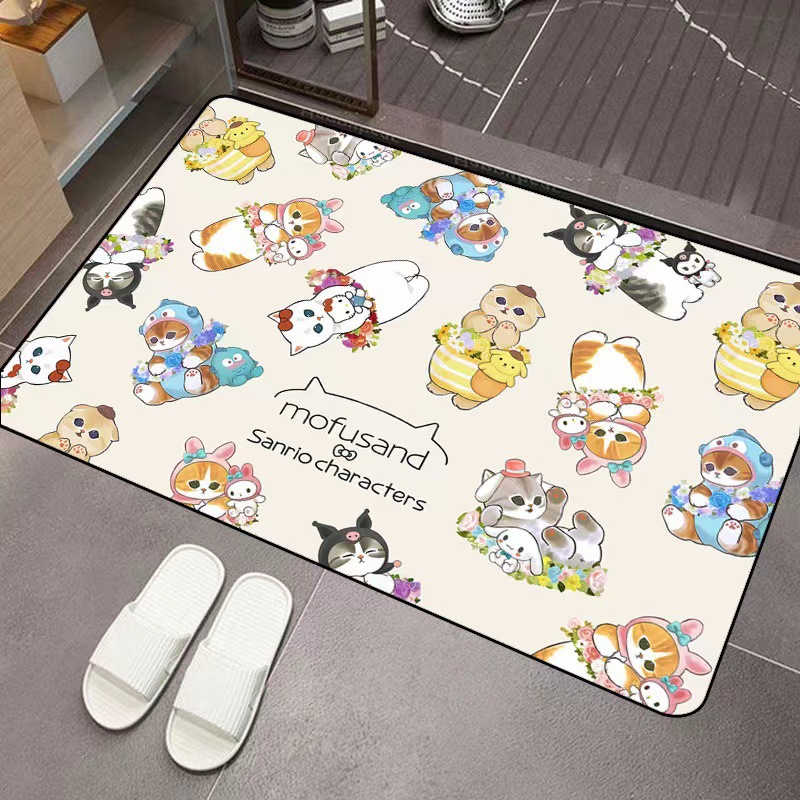 Mofusand Cartoon Diatom Mud Ab - Home Bathroom Mats ulasan dan harga