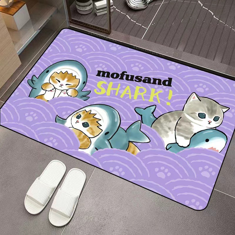 Mofusand Cartoon Diatom Mud Ab - Home Bathroom Mats ulasan dan harga