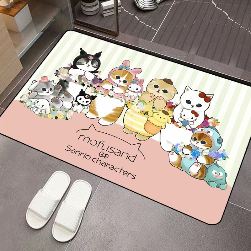 Mofusand Cartoon Diatom Mud Ab - Home Bathroom Mats ulasan dan harga
