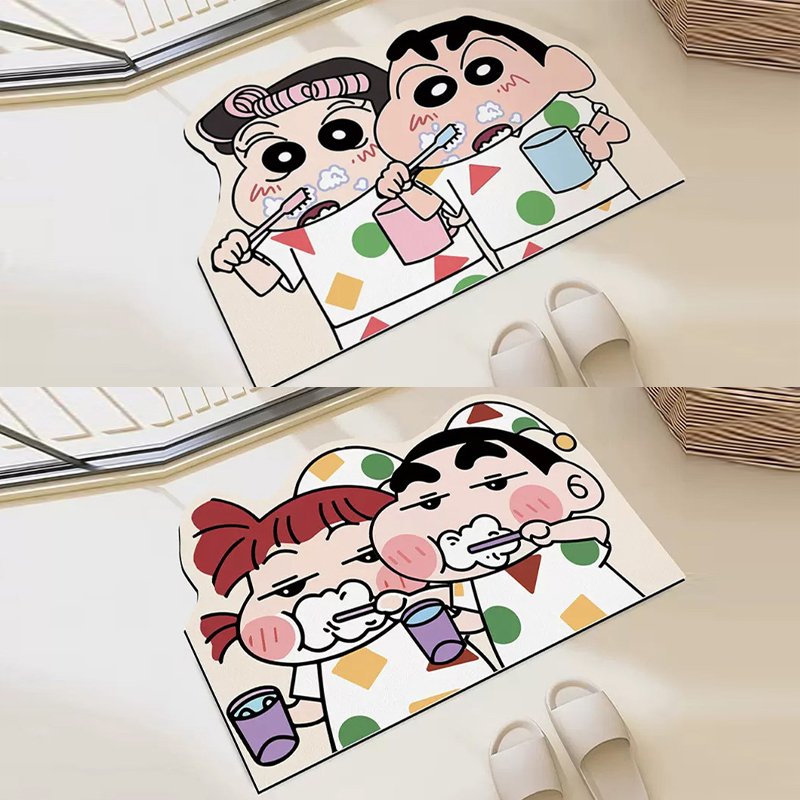 Crayon Shinchan Bath Shower Ma - Home Bathroom Mats ulasan dan harga