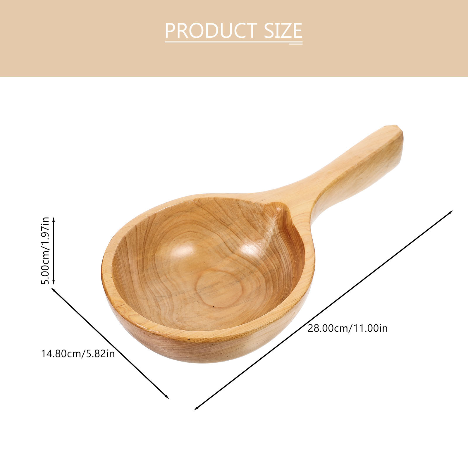 Wood Ladle Water Scoop for Kit - Home Bathroom With Sauna ulasan dan harga