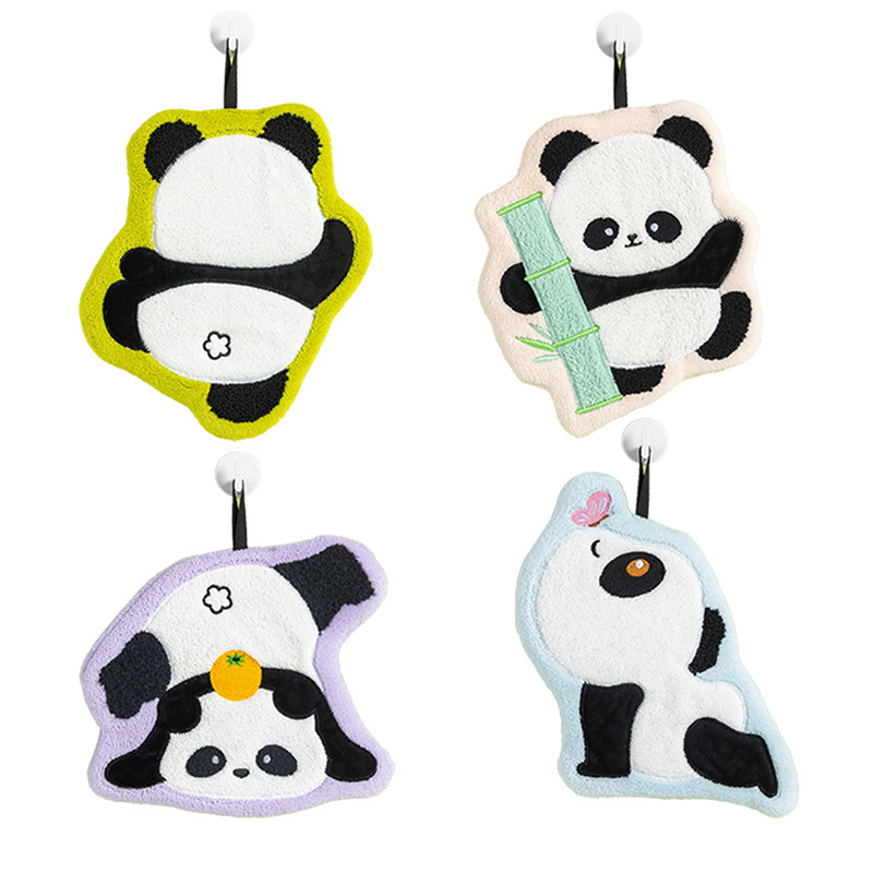 Cute Panda Hand Towel, Absorbe - Home Bathroom Towels ulasan dan harga