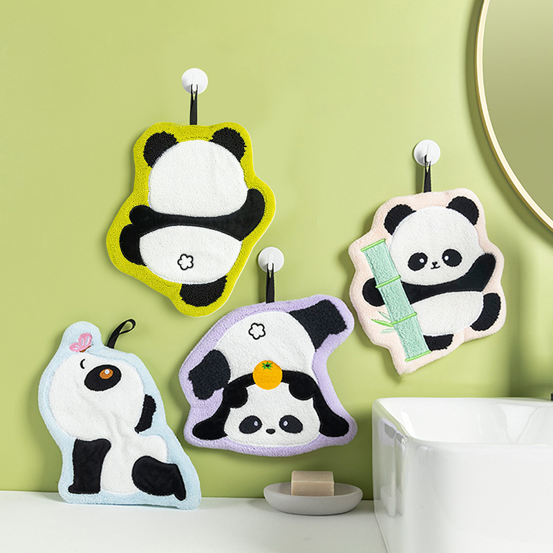 Cute Panda Hand Towel, Absorbe - Home Bathroom Towels ulasan dan harga