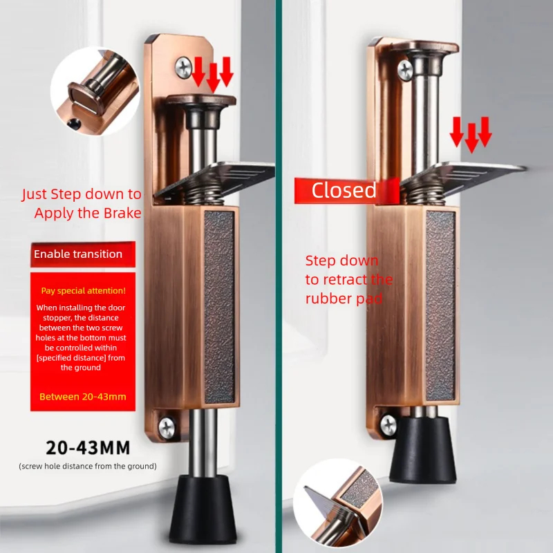 Heavy-Duty Telescopic Kickdown - Home Bathroom Hardware ulasan dan harga