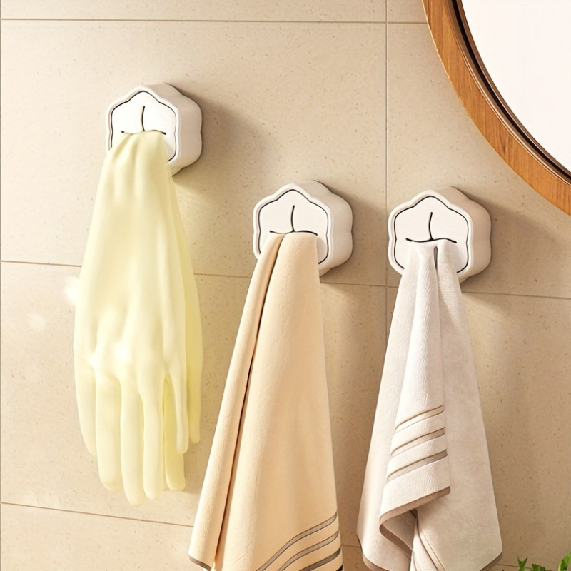 6PCS Self Adhesive Towel Holde - Home Bathroom Towels ulasan dan harga