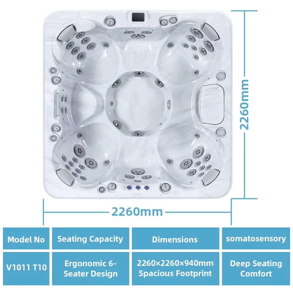 Freestanding Whirlpool Massage - Home Bathroom Spa ulasan dan harga
