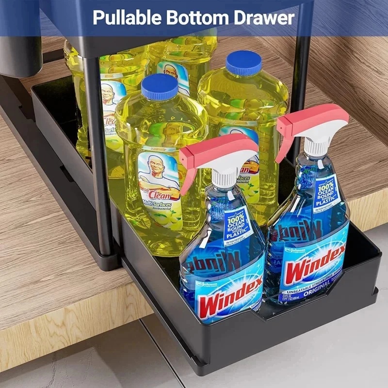 2 Tier Under Sink Organizer Sl - Home Depot Bathroom Sink ulasan dan harga