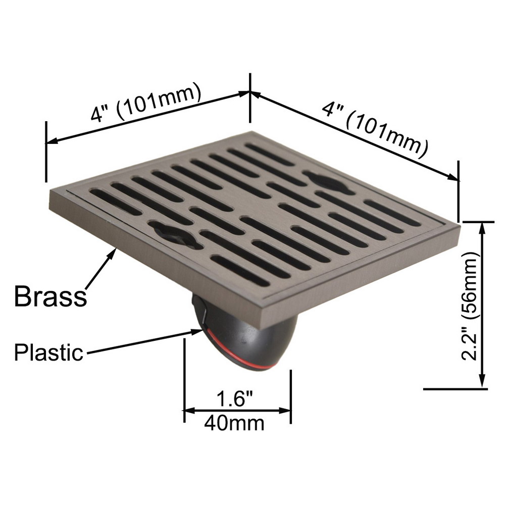 Modern Square Floor Drain Bath - Home Bathroom Hardware ulasan dan harga