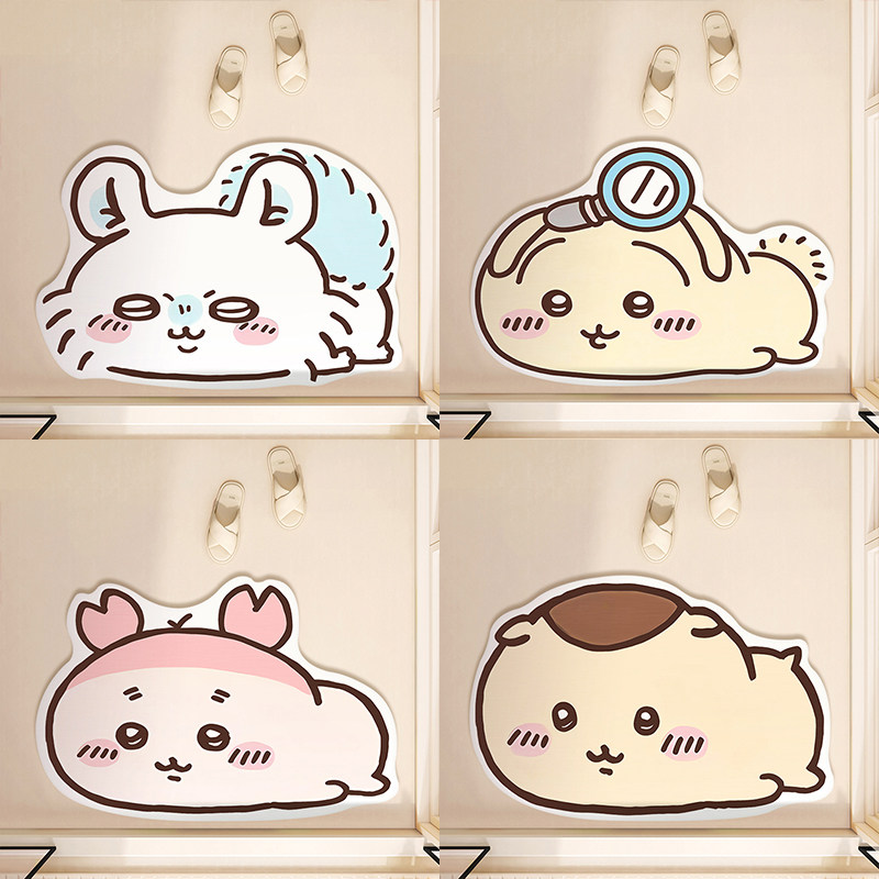 Cartoon Momonga Chiikawa Absor - Home Bathroom Mats ulasan dan harga