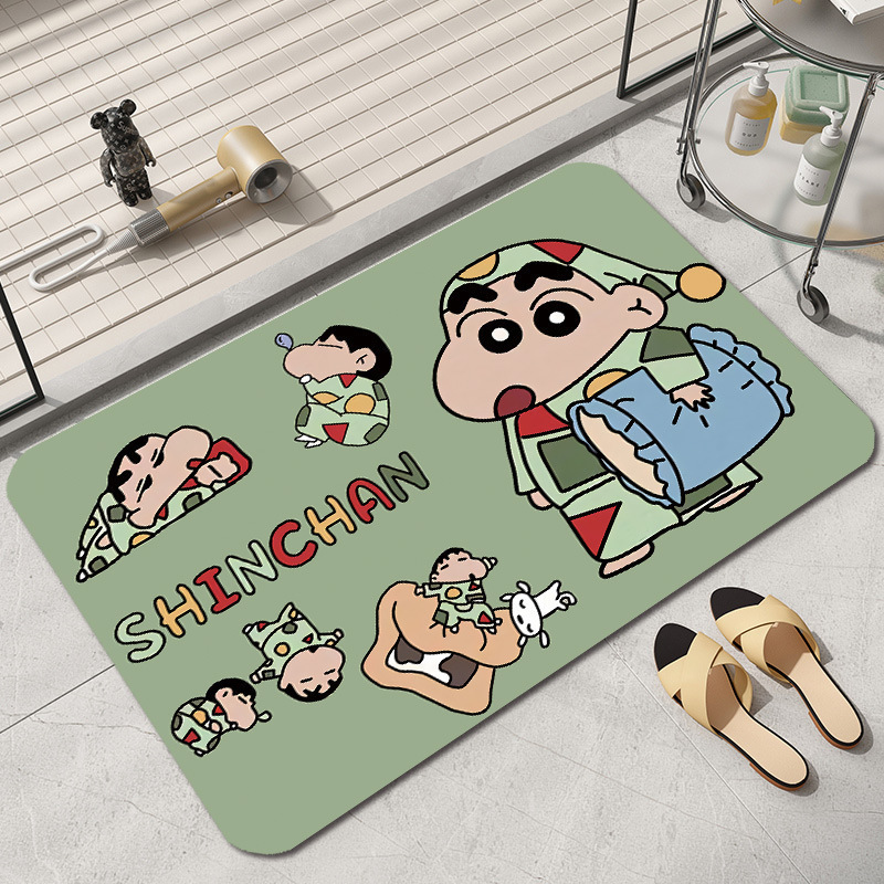 Cartoon Crayon Shin Chan Anime - Home Bathroom Mats ulasan dan harga