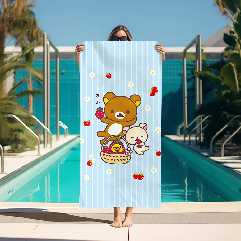 Large Bath Towel Rilakkuma Bea - Home Bathroom With Sauna ulasan dan harga